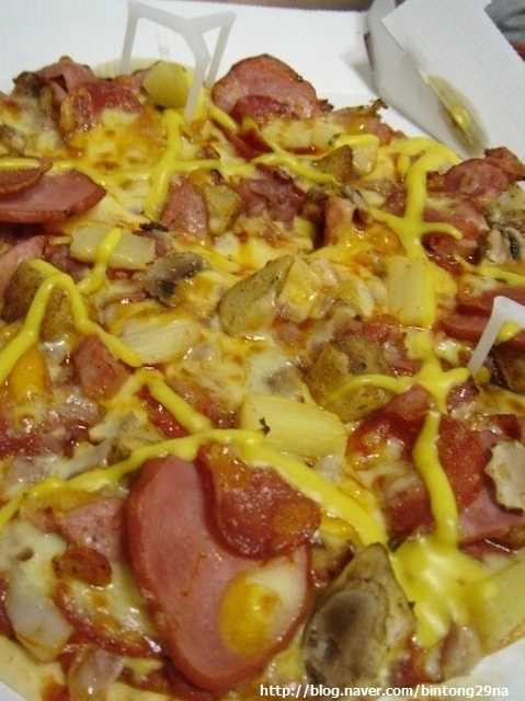 마라치킨피자 이미지