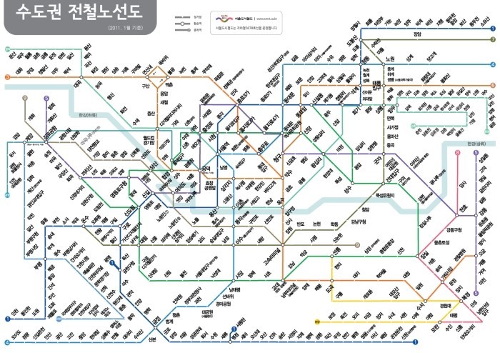 프랑스 디자이너가 그린 서울 지하철 노선도.jpg | 인스티즈