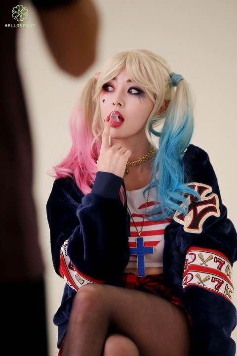 여자 연예인 할리퀸 코스프레 모음.jpg | 인스티즈