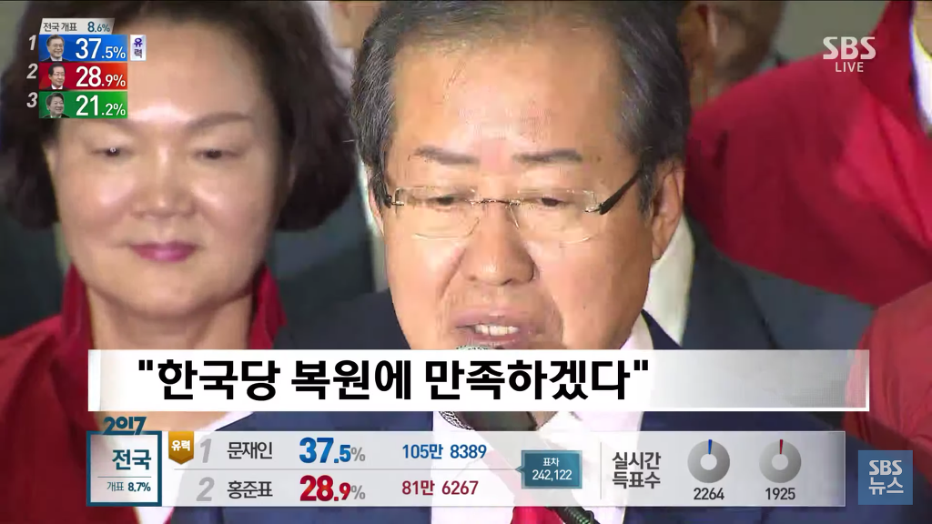 실시간 홍준표 패배인정 입장 발표 | 인스티즈