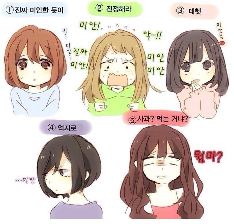 여러분들 여친의 사과유형은??.jpg | 인스티즈