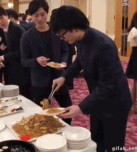 뷔페 천재.gif | 인스티즈
