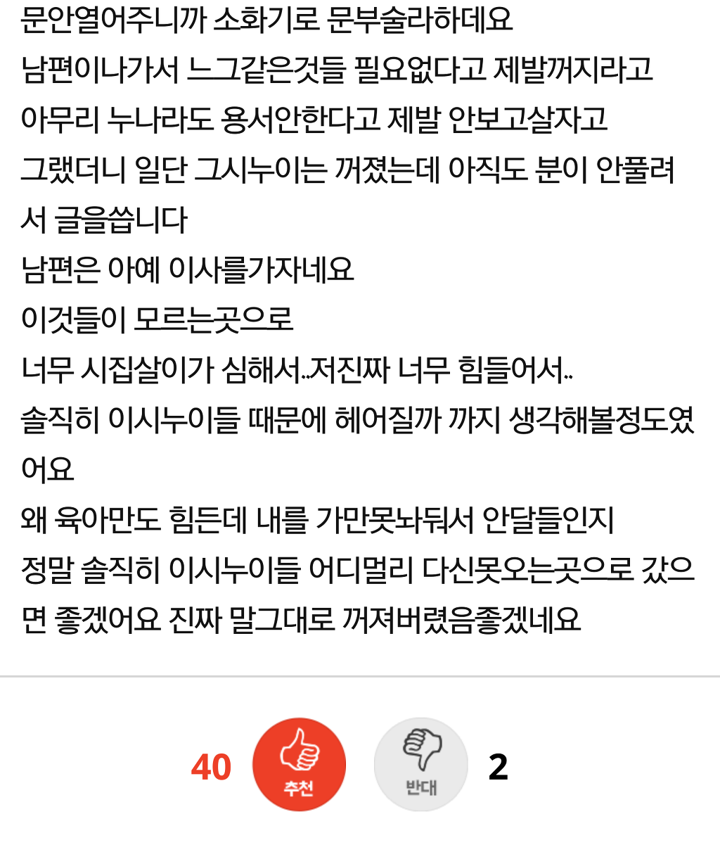정신병자같은 시누이 때문에 돌아버리겠네요 | 인스티즈