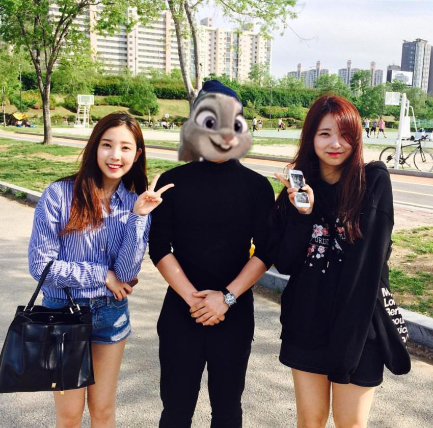 오늘자 윤채경 만난 푼수현.jpg | 인스티즈