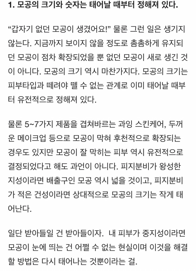 모공관리에 관한 7가지 진실 | 인스티즈
