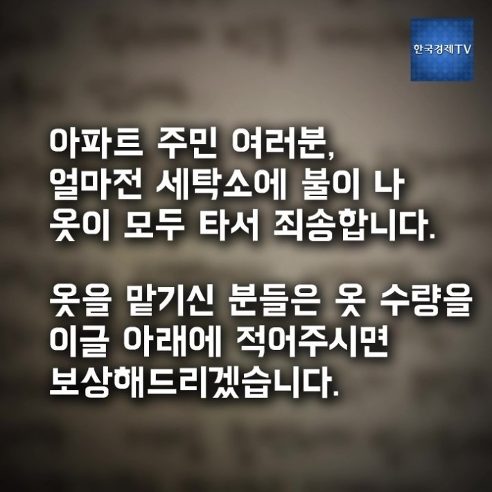어느 세탁소의 사과문 | 인스티즈