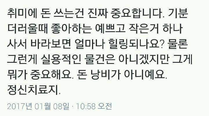 취미생활에 돈을 써야하는 이유(라고 읽고 덕질에 돈을 써야하는이유로 읽는다) | 인스티즈