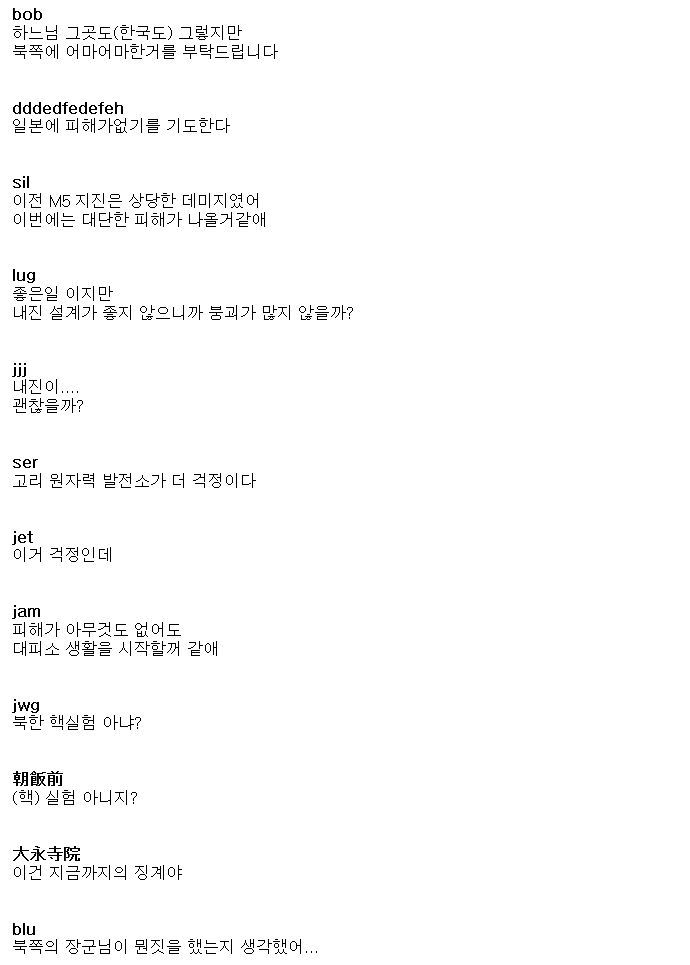 [JP] 경북/대구에서 5.8지진 발생 야후재팬 반응 | 인스티즈