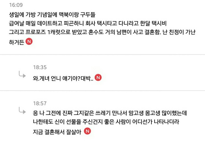 더치하는 연애의 선물 vs 남자가 비용 거의 다 내는 연애의 선물 | 인스티즈