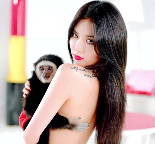 현아랑 원숭이 ㄷㄷ | 인스티즈