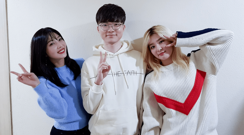 레드벨벳과 안녕하세요 촬영한 페이커가 즐거운이유.jpg | 인스티즈