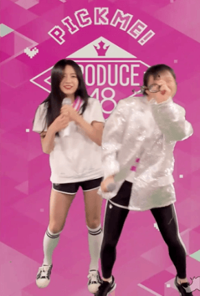 프듀48 한일 연습생의 우정.gif (장규리-노에) | 인스티즈