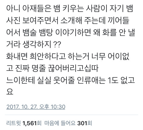 반려동물 키우는 사람이 제일 싫어하는 사람 | 인스티즈