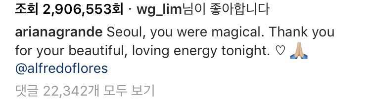 별 문제 없었는데 엄청나게 욕 먹었던 아리아나 그란데 내한. jpg | 인스티즈