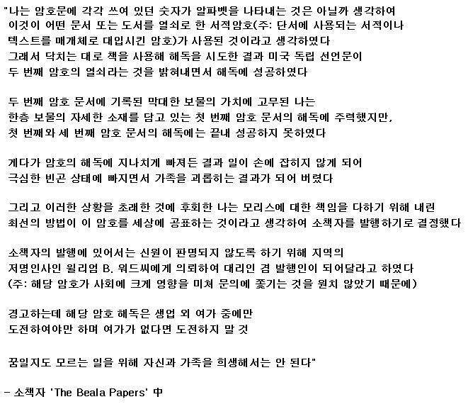 [실화] 200년동안 풀리지 않고 있는 보물 지도 암호문 | 인스티즈