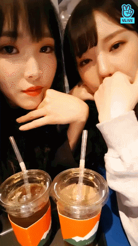 여자친구 예린 유주 v앱.gif | 인스티즈
