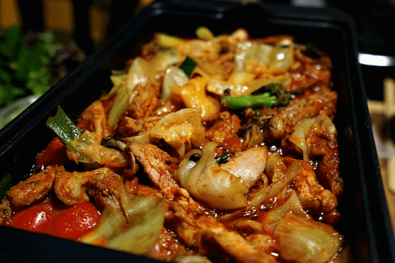 철판닭갈비 움짤 | 인스티즈