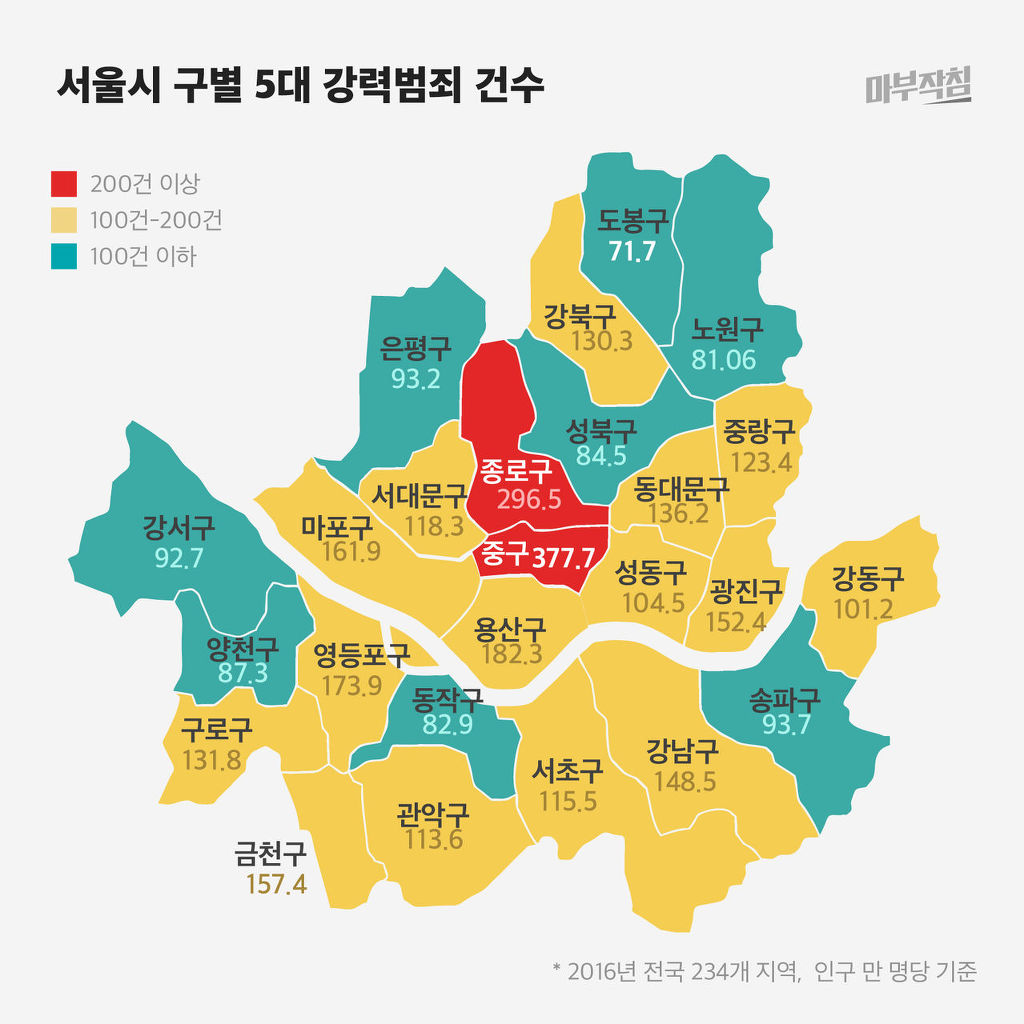 2016 전국 범죄지도 | 인스티즈