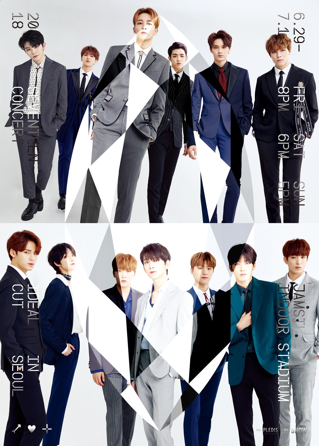 SEVENTEEN バーノン ポスター 2018 IDEAL CUT ソウルコン 2018 SEVENTEEN CONCERT 'IDEAL CUT' IN SEOUL 티켓 오픈 안내 (+ENG
